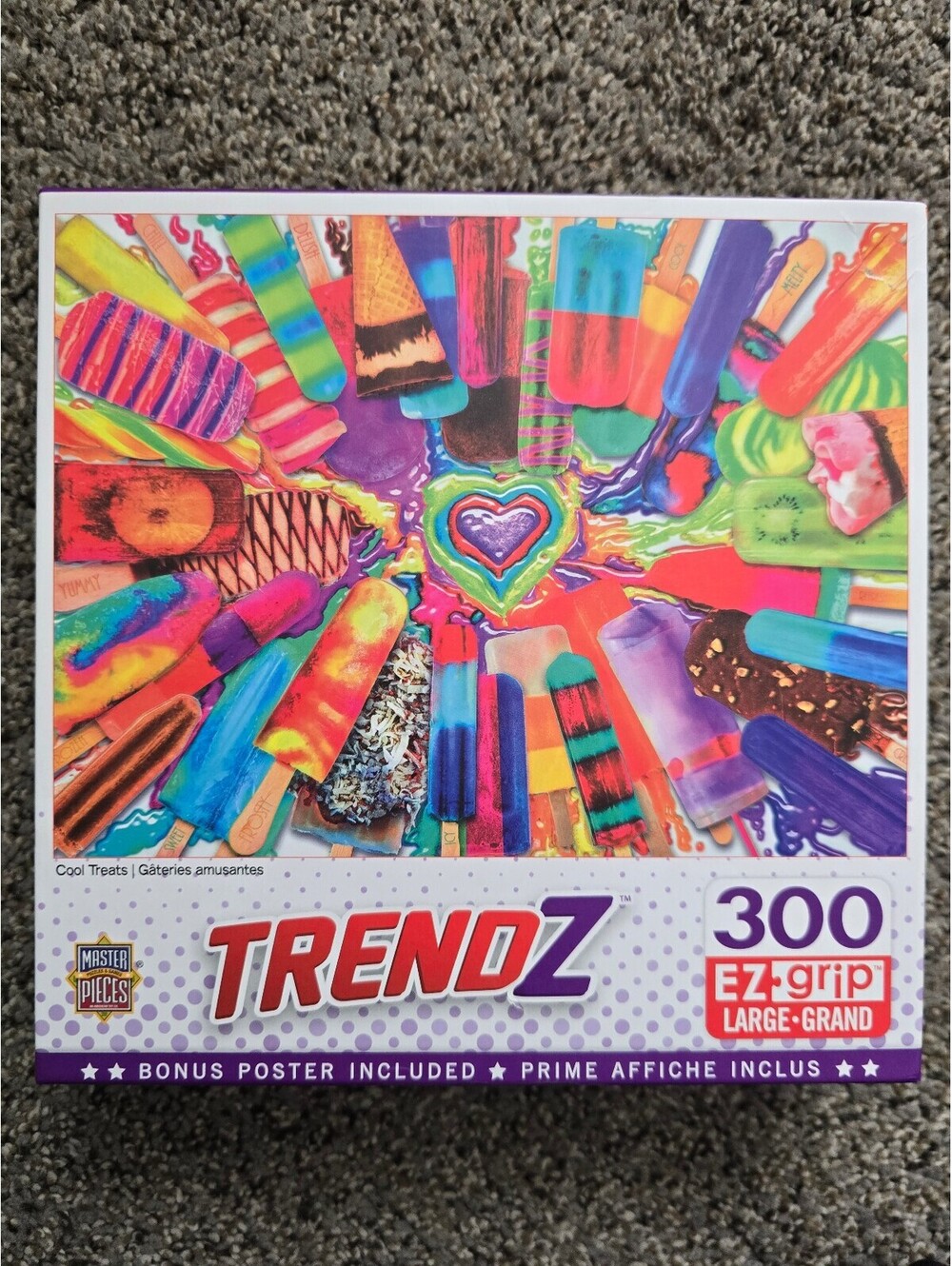 Master PIeces Cool Treats 300 Pc EZ Grip Puzzle Lars Stewart Complete Large